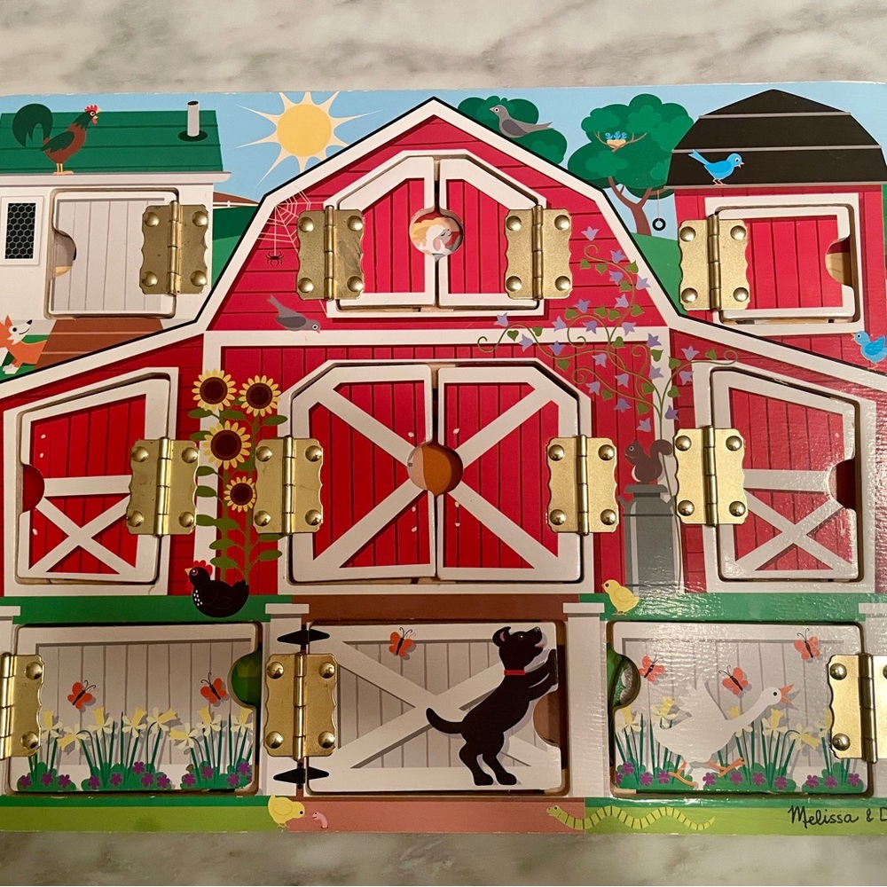 Melissa & Doug Hide and Seek Wooden Magnet Farm Only for Bundles!